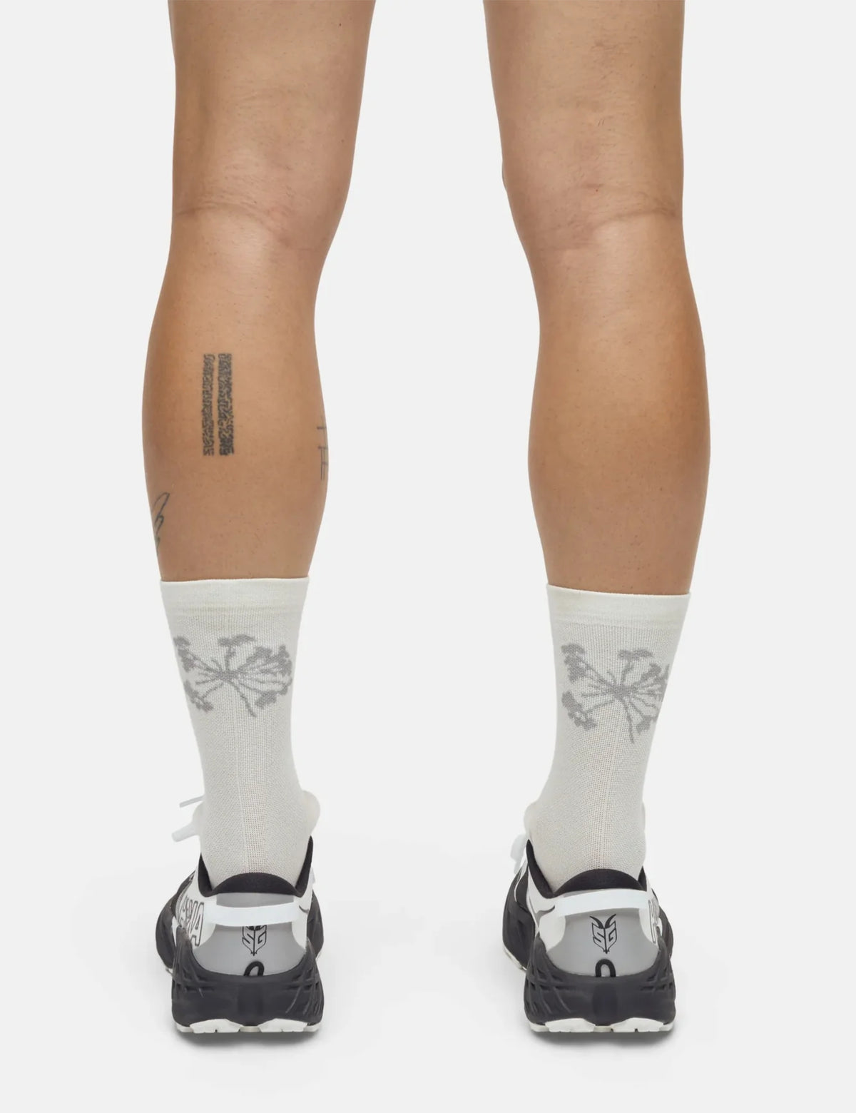 Portal Pattern Active Sock - Bone White