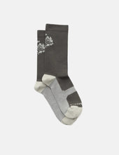 Portal Pattern Active Sock - Beluga Green