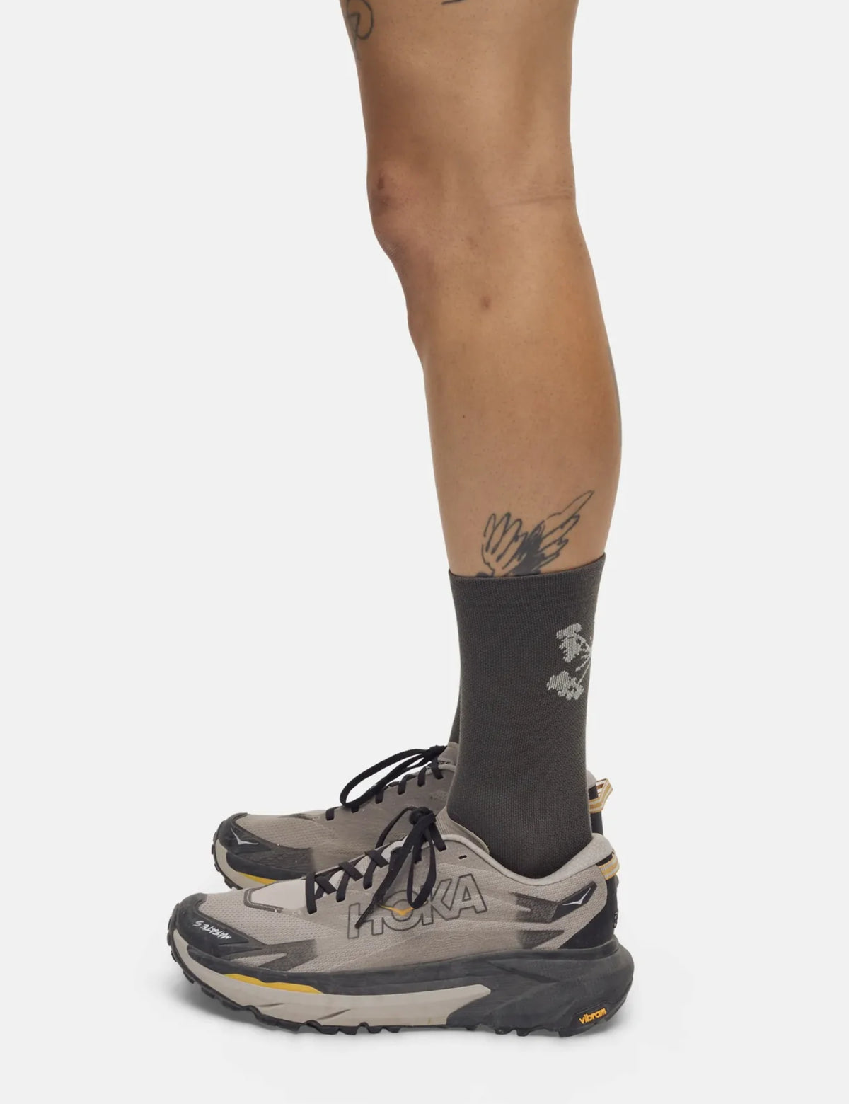 Portal Pattern Active Sock - Beluga Green