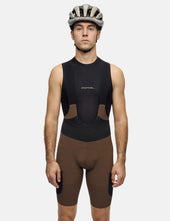 Portal Realm Cargo Bib Shorts - Slate Black/Brown