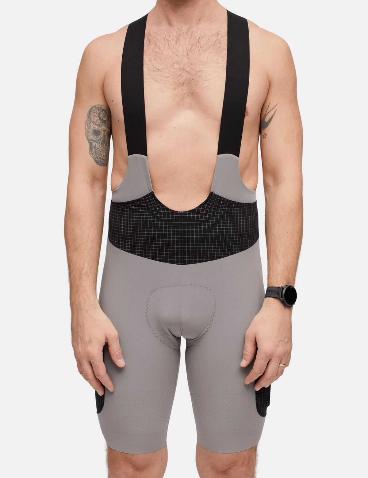 Portal Realm Cargo Bib Shorts - Silent Storm Grey