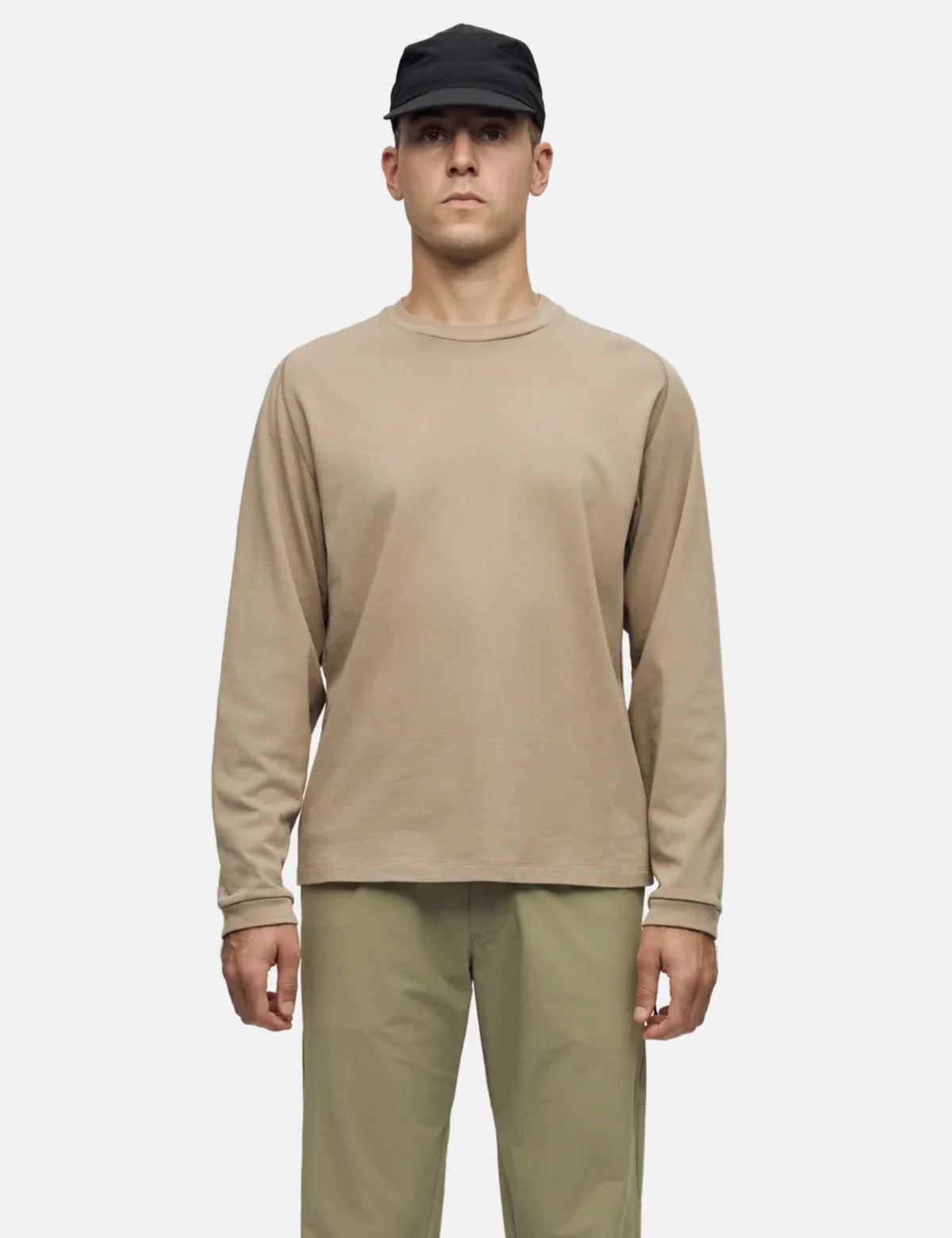 Portal Root Hemp Long Sleeve T-Shirt - Greige