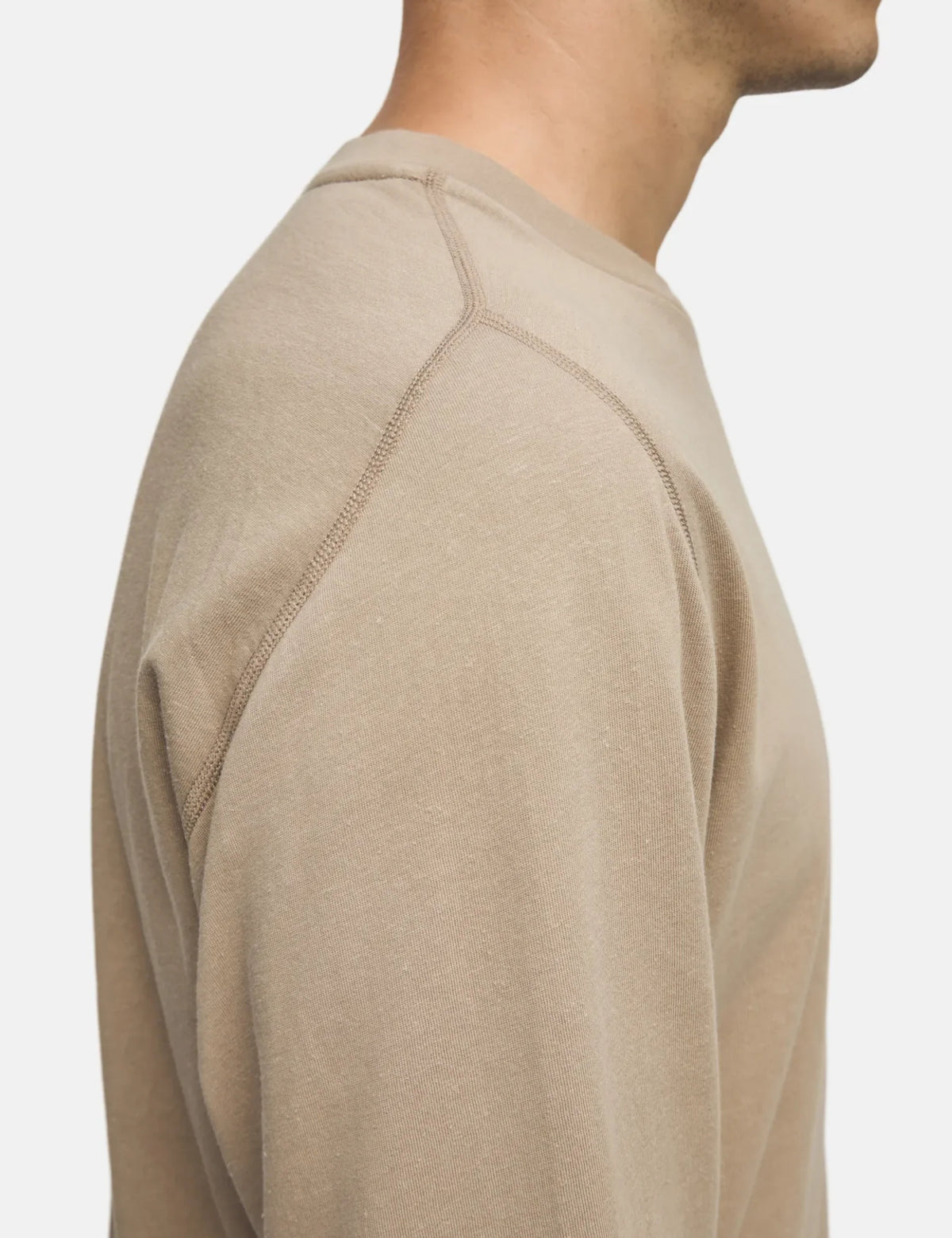 Portal Root Hemp Long Sleeve T-Shirt - Greige