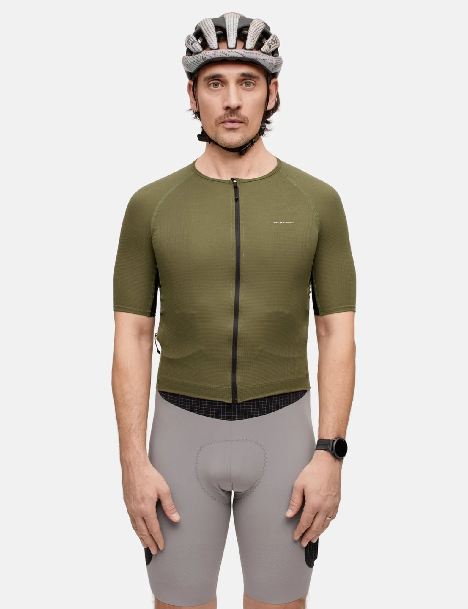 Portal Range Light Cycling Jersey - Dark Olive Green