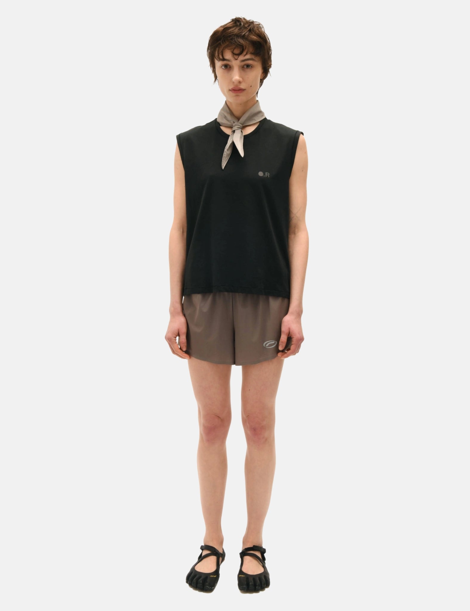 Optimistic Runners Perforated Shorts - Camel