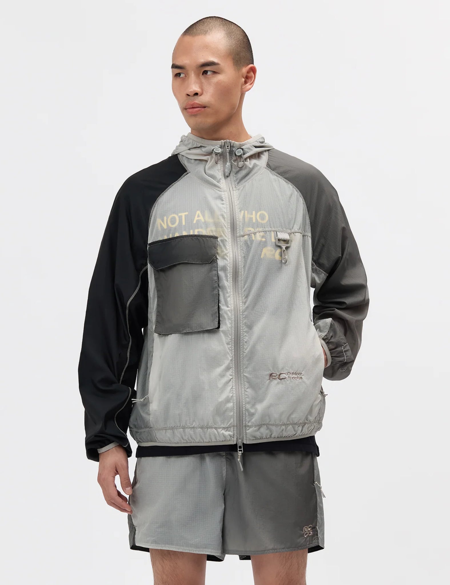 RCOS Griffith Running Jacket -  Fog Grey Gradient