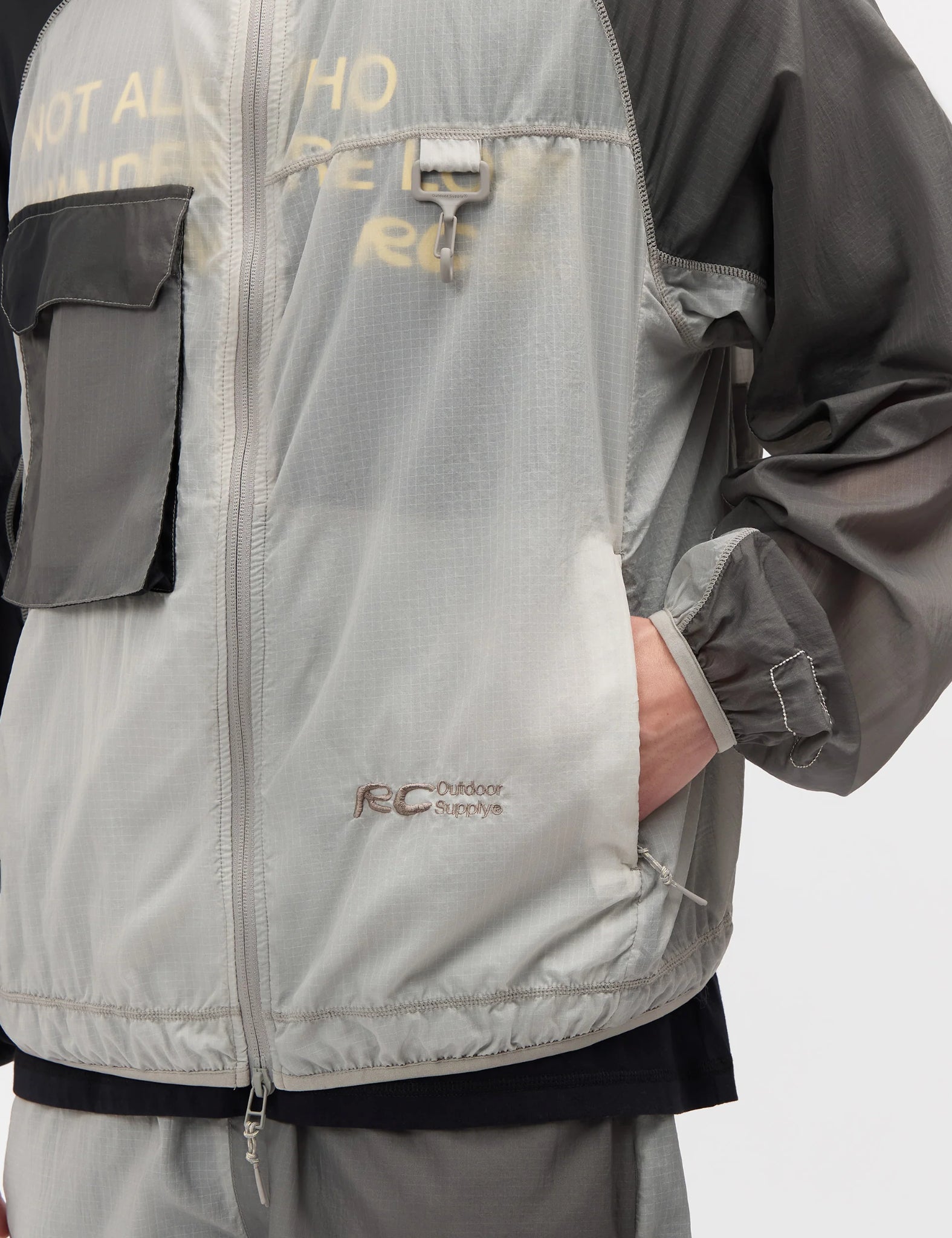 RCOS Griffith Running Jacket -  Fog Grey Gradient