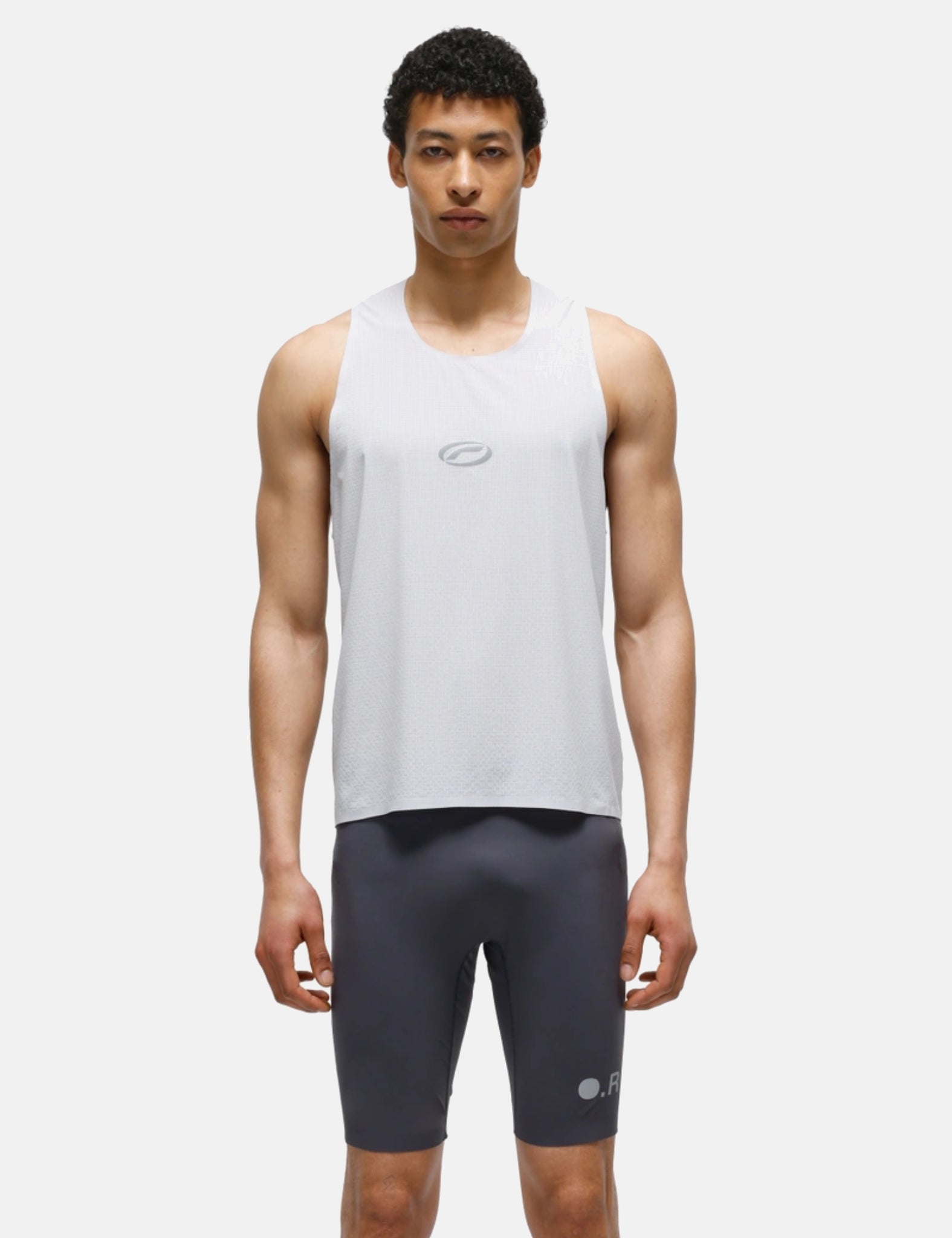 Optimistic Runners Race Singlet - Cool Grey