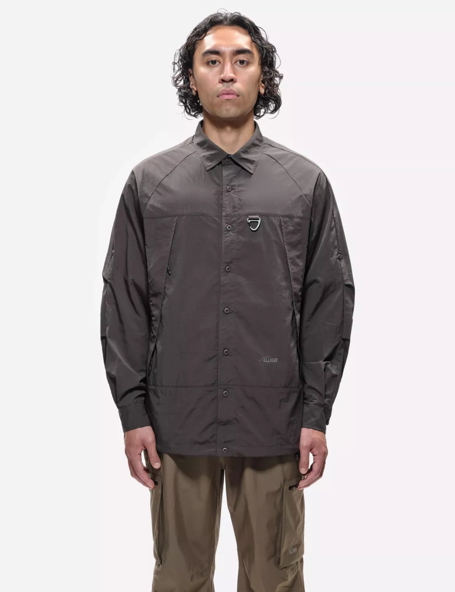Elliker Craw Zip Tech Shirt - Grey