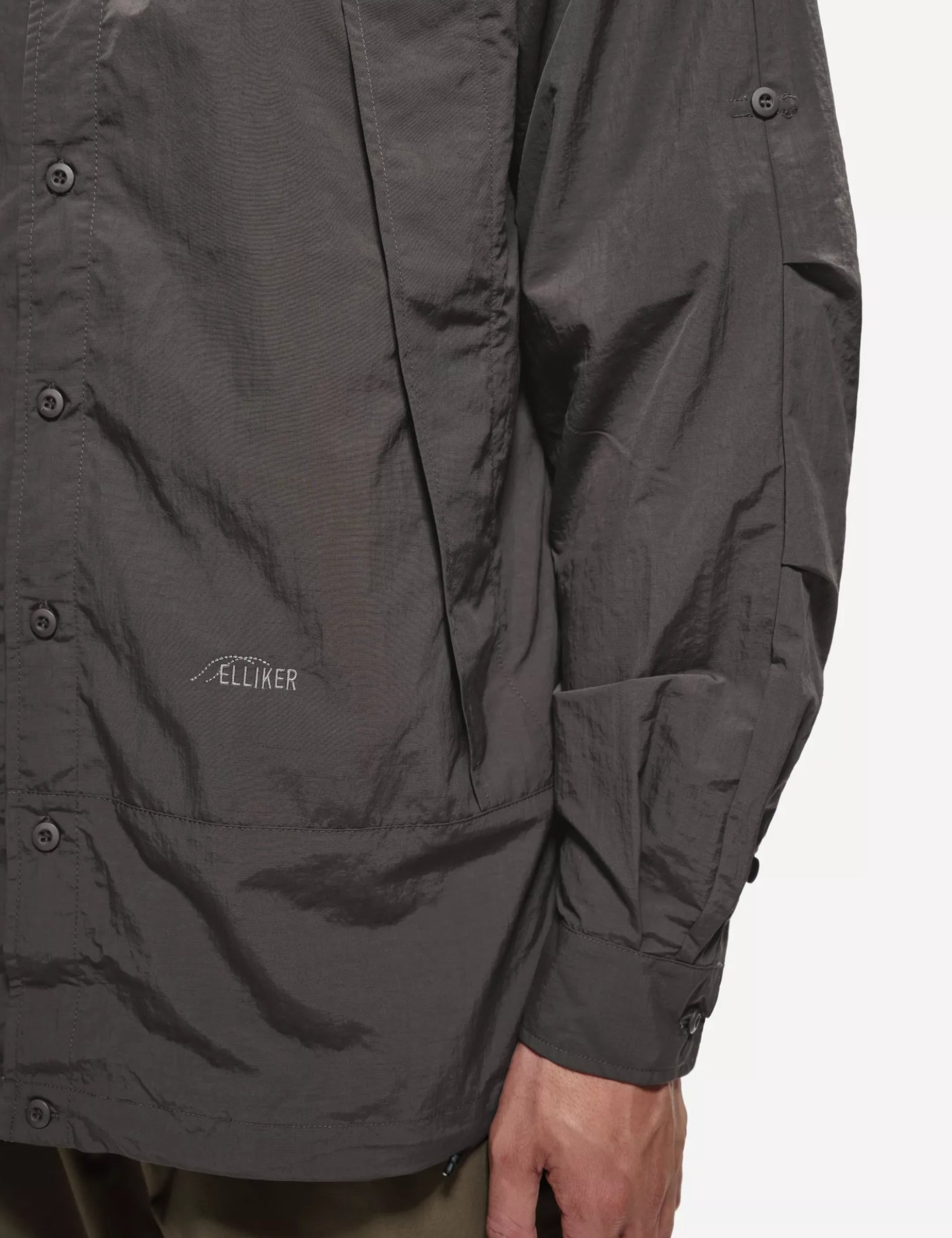 Elliker Craw Zip Tech Shirt - Grey