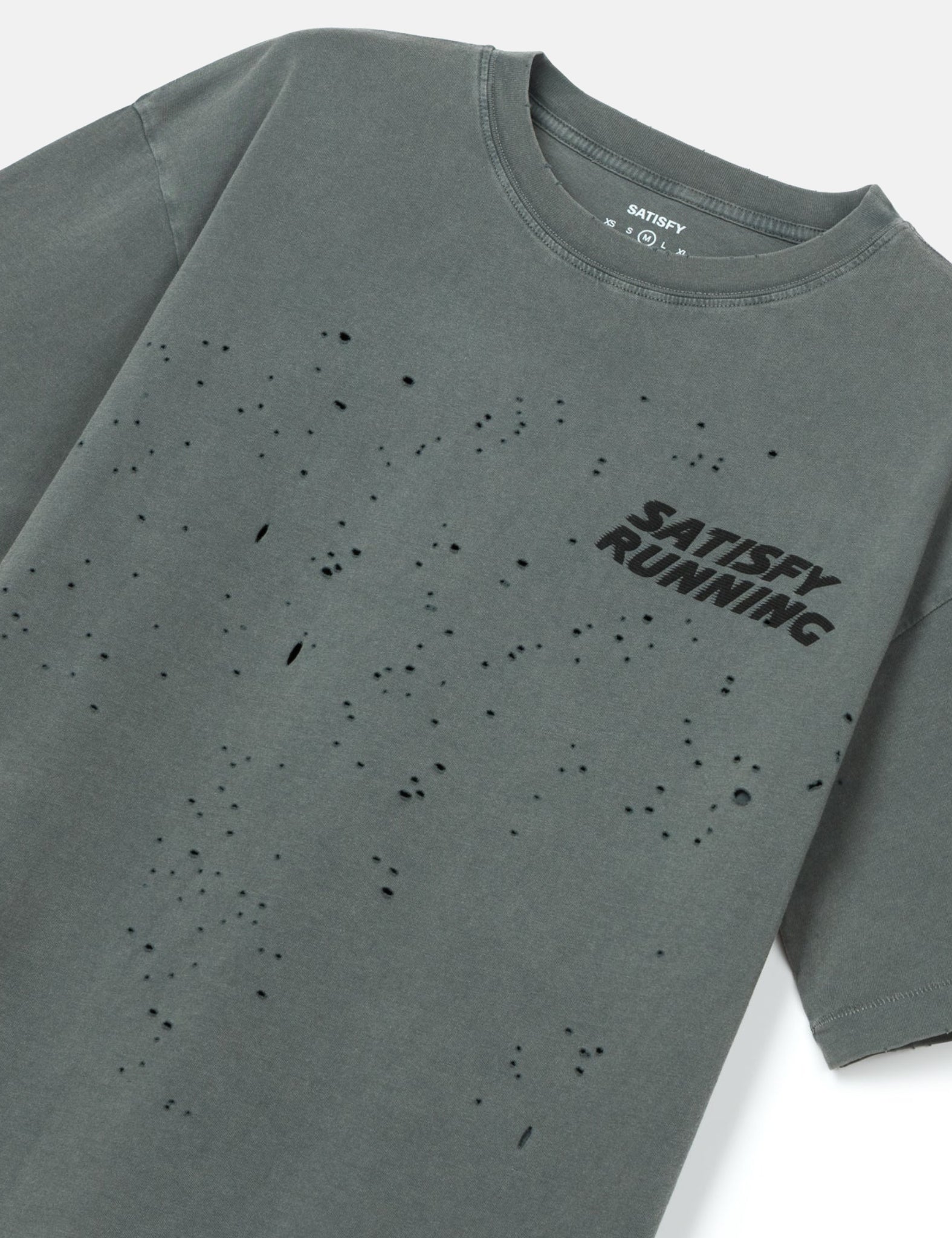 Satisfy MothTech T-Shirt - Faded Black | Benchmark.