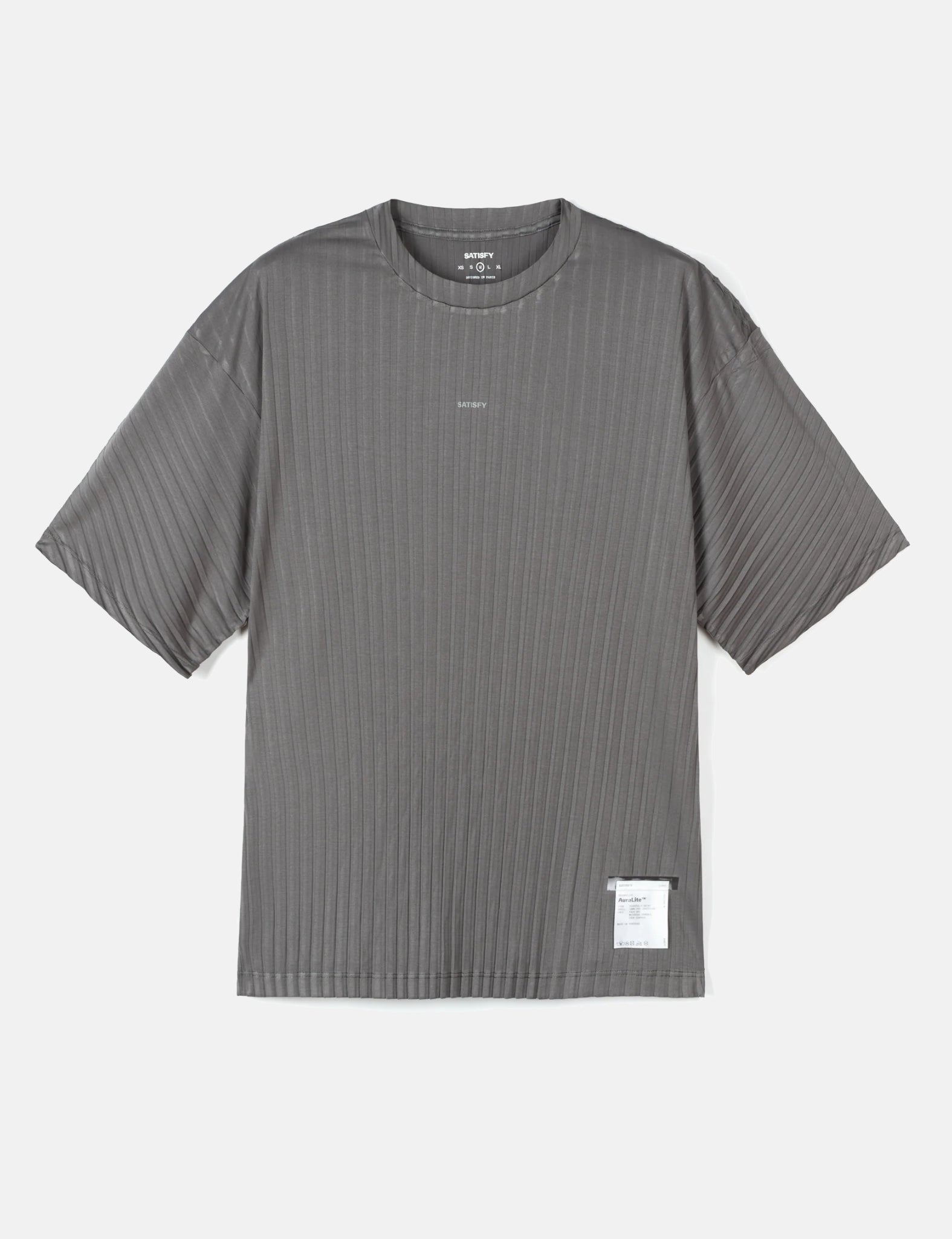 Satisfy AuraLite Pleated T-Shirt - Granite Gray