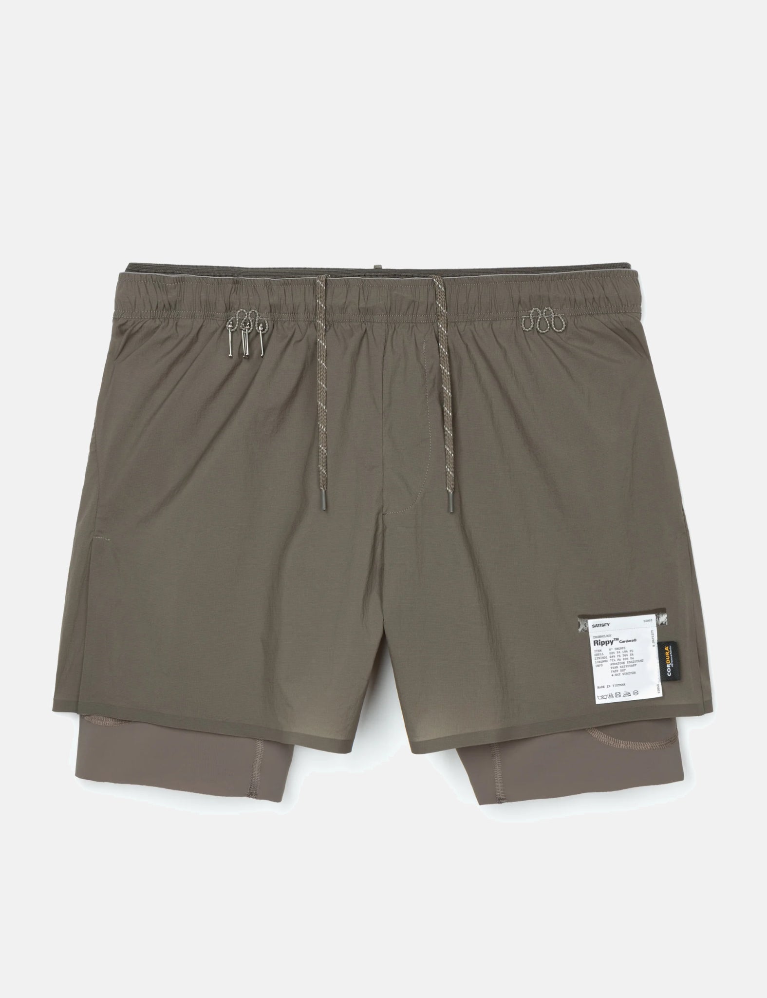 Satisfy Rippy Cordura 8" Trail Shorts - Morel