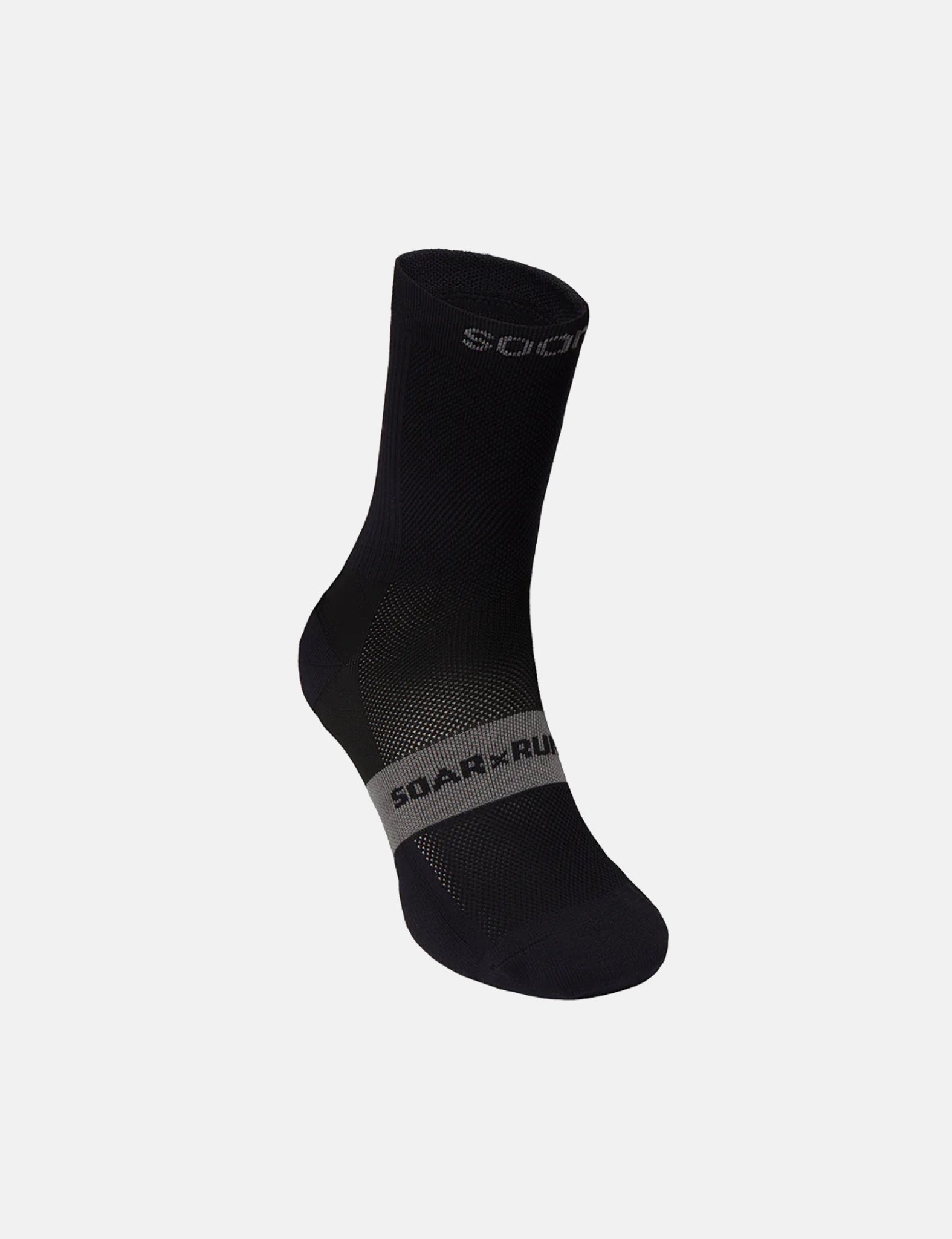 Soar Running Core Crew Sock - Black