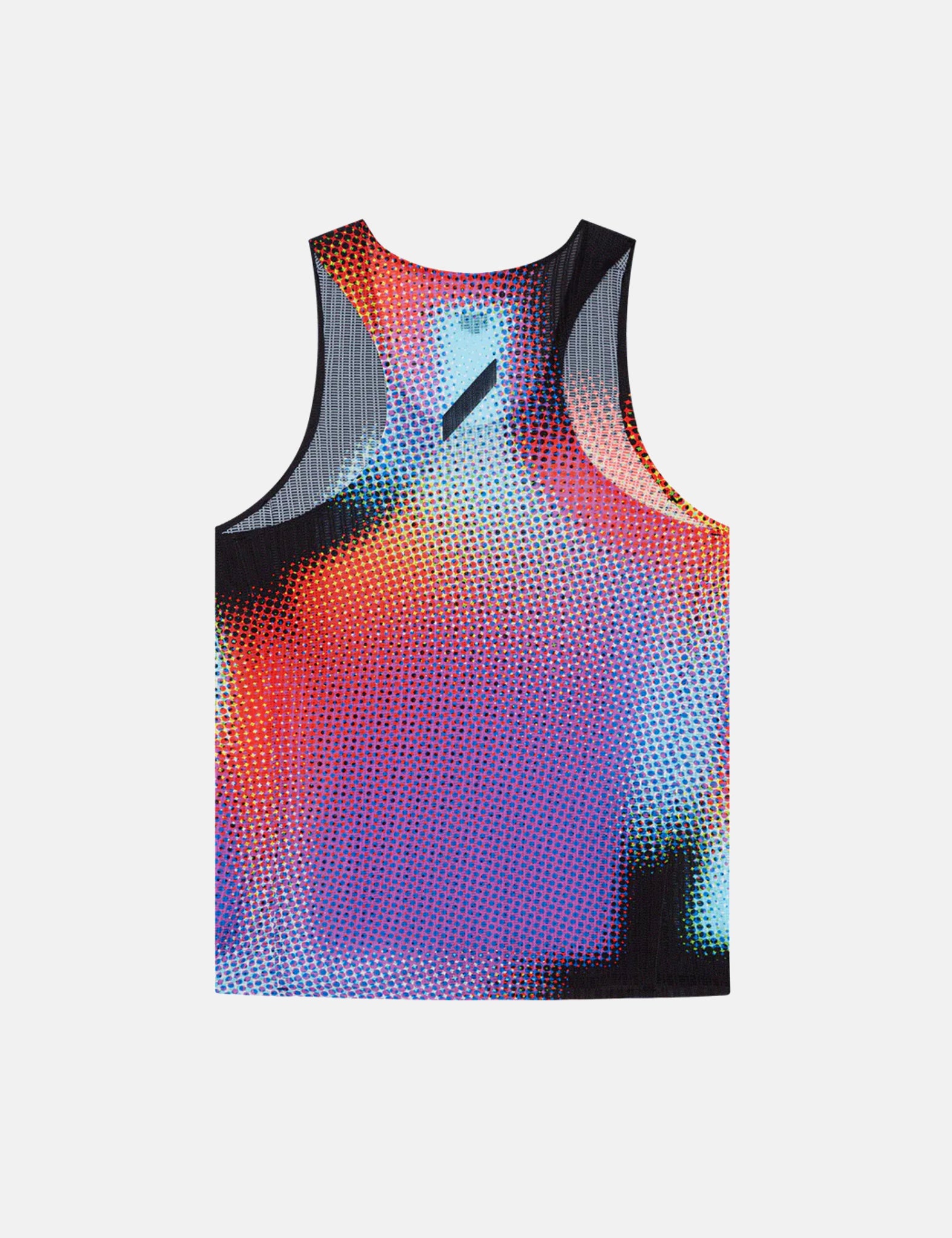 Soar Running Men's Race Vest - Black Rainbow Dot