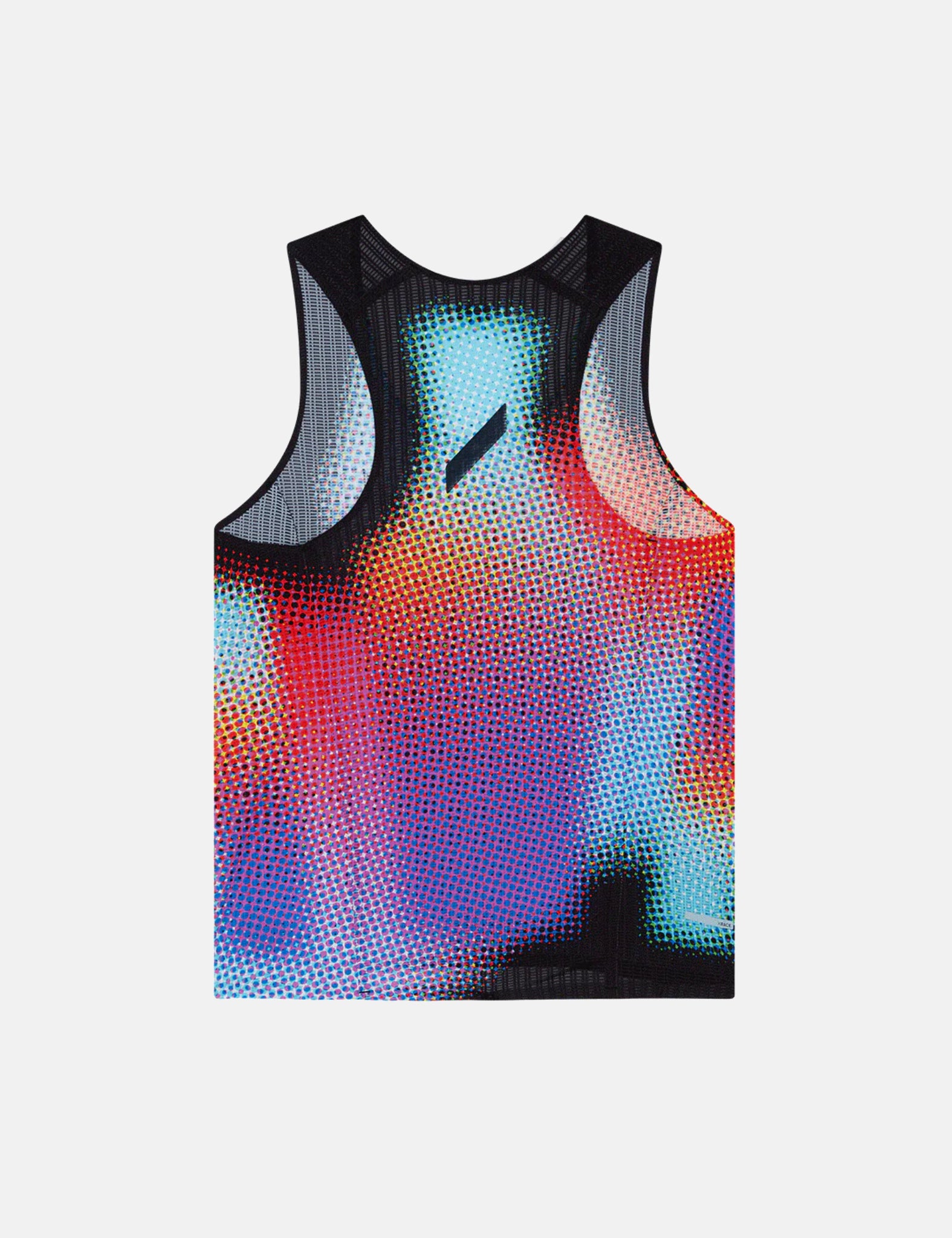 Soar Running Women's Race Vest - Black Rainbow Dot