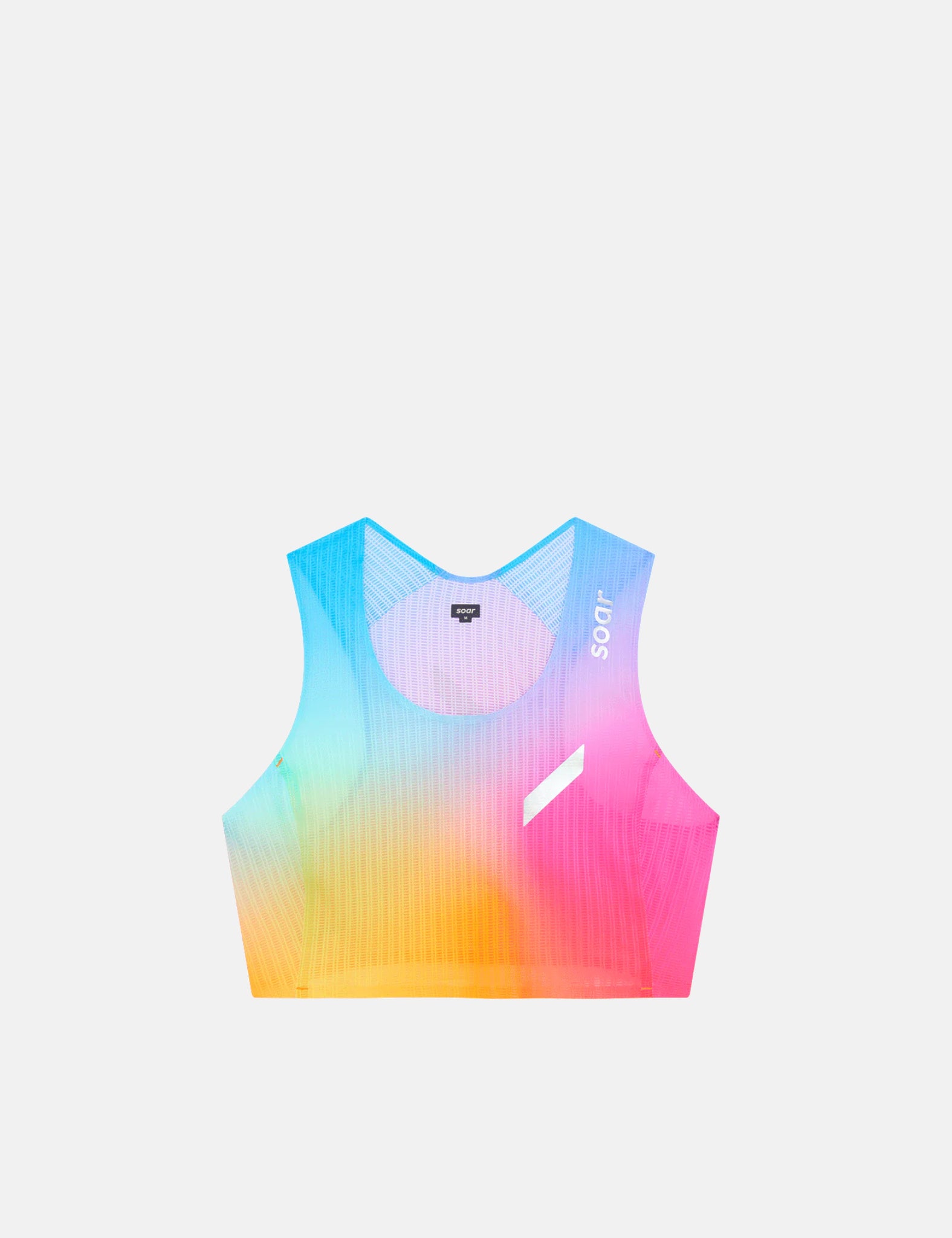 Soar Running Women's Crop Vest - Summer Rainbow
