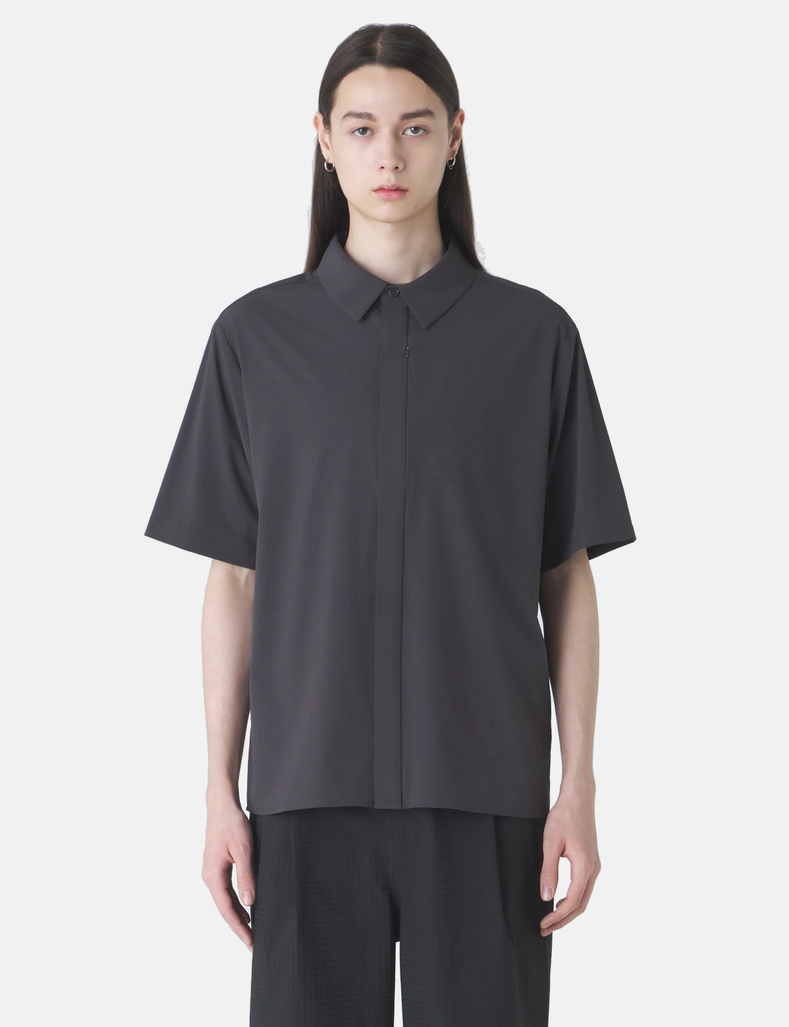 Hiking Patrol Align Button Up SS Shirt - Black