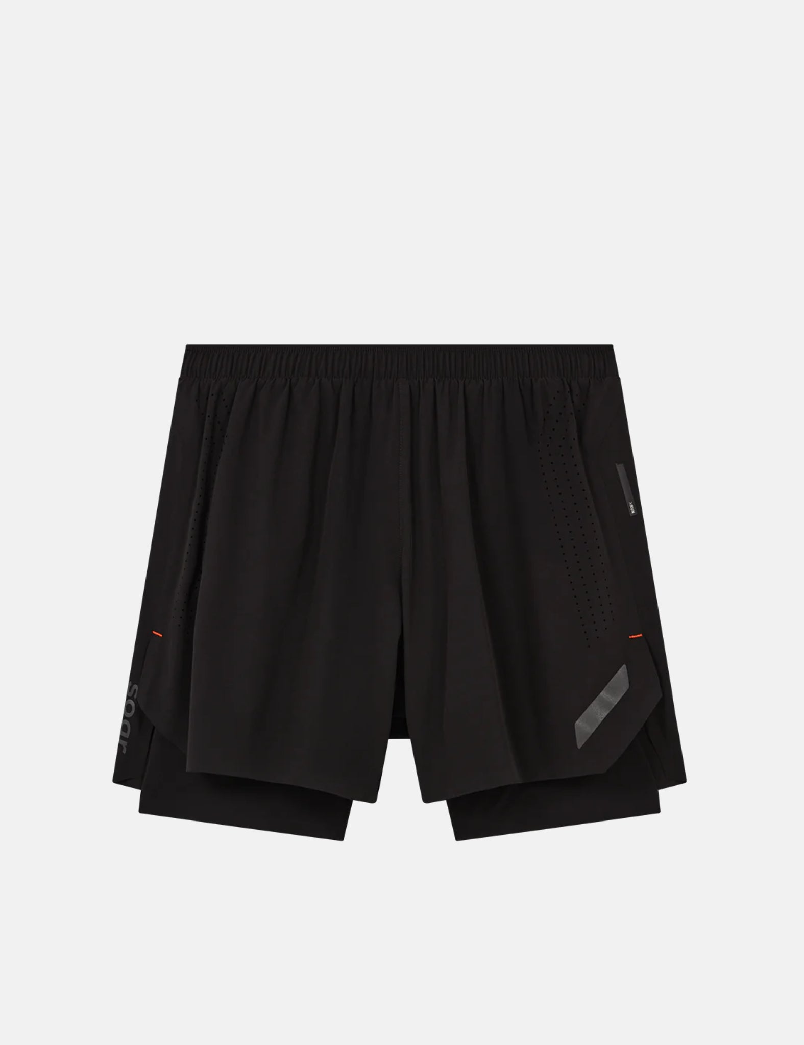 Soar Running Dual Run Shorts - Black/Black