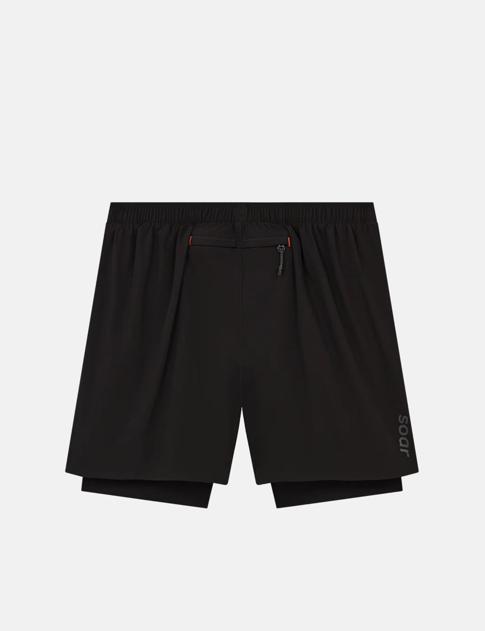 Soar Running Dual Run Shorts - Black/Black