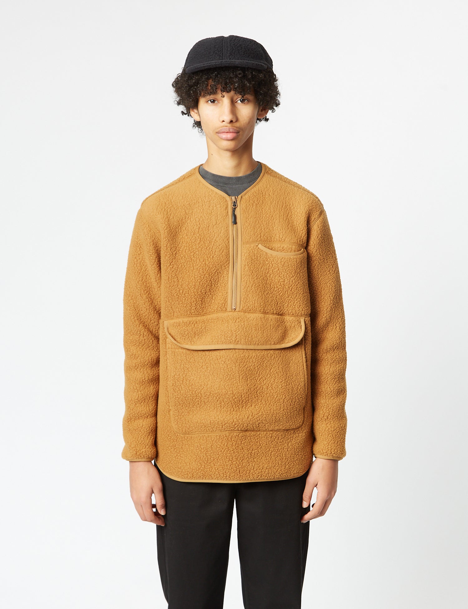 Snow Peak Thermal Boa Fleece Pullover - Brown