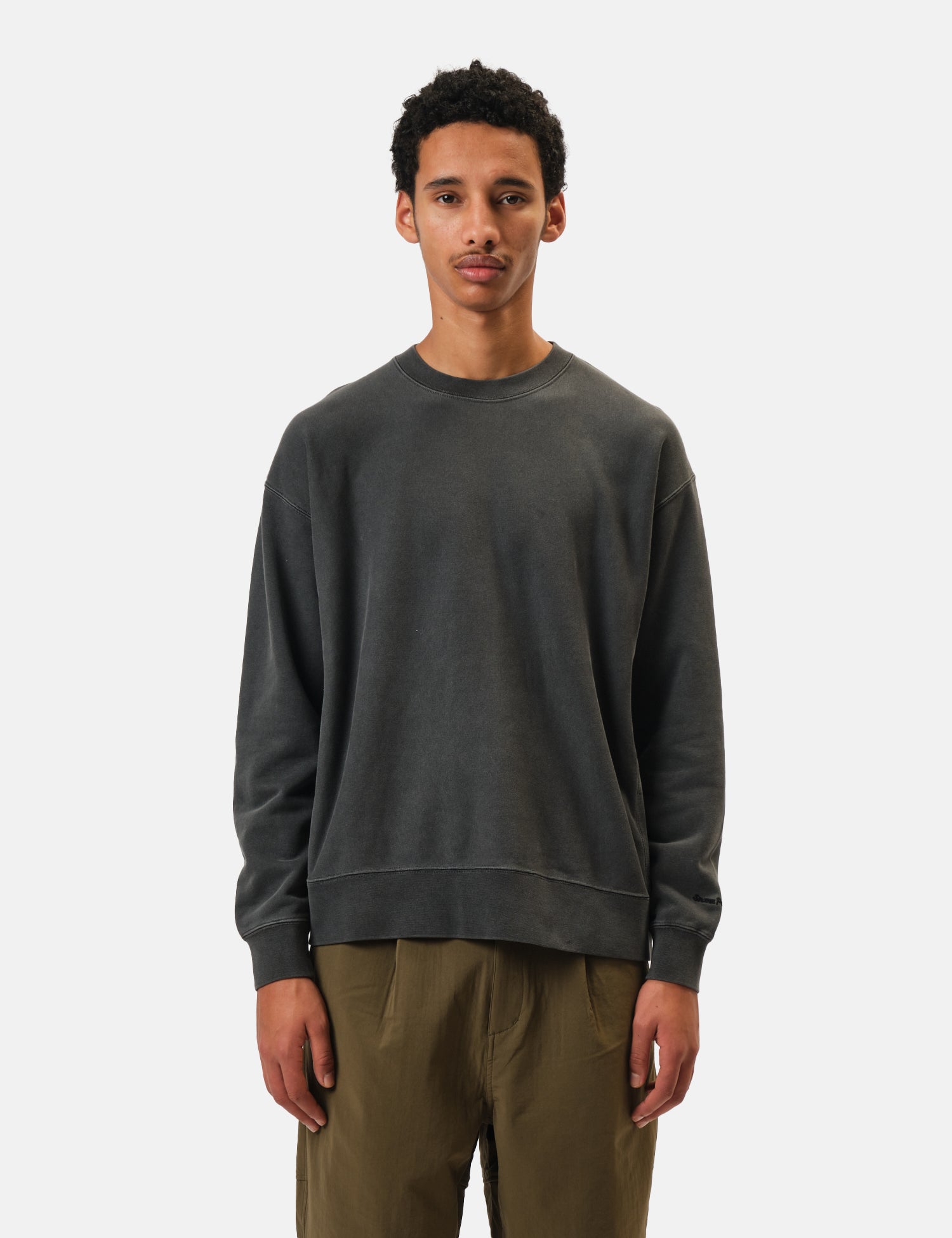 Snow Peak Garment Dyed Pullover - Charcoal Grey
