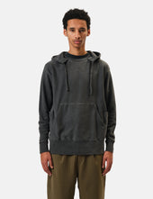 Snow Peak Garment Dyed Hooded Sweatshirt - Charcoal Grey