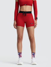 Bandit Women's Striped Cadence™ 5" Compression Shorts - Oxide Red