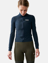 Pas Normal Studios Women's Mechanism Long Sleeve Jersey - Navy Blue