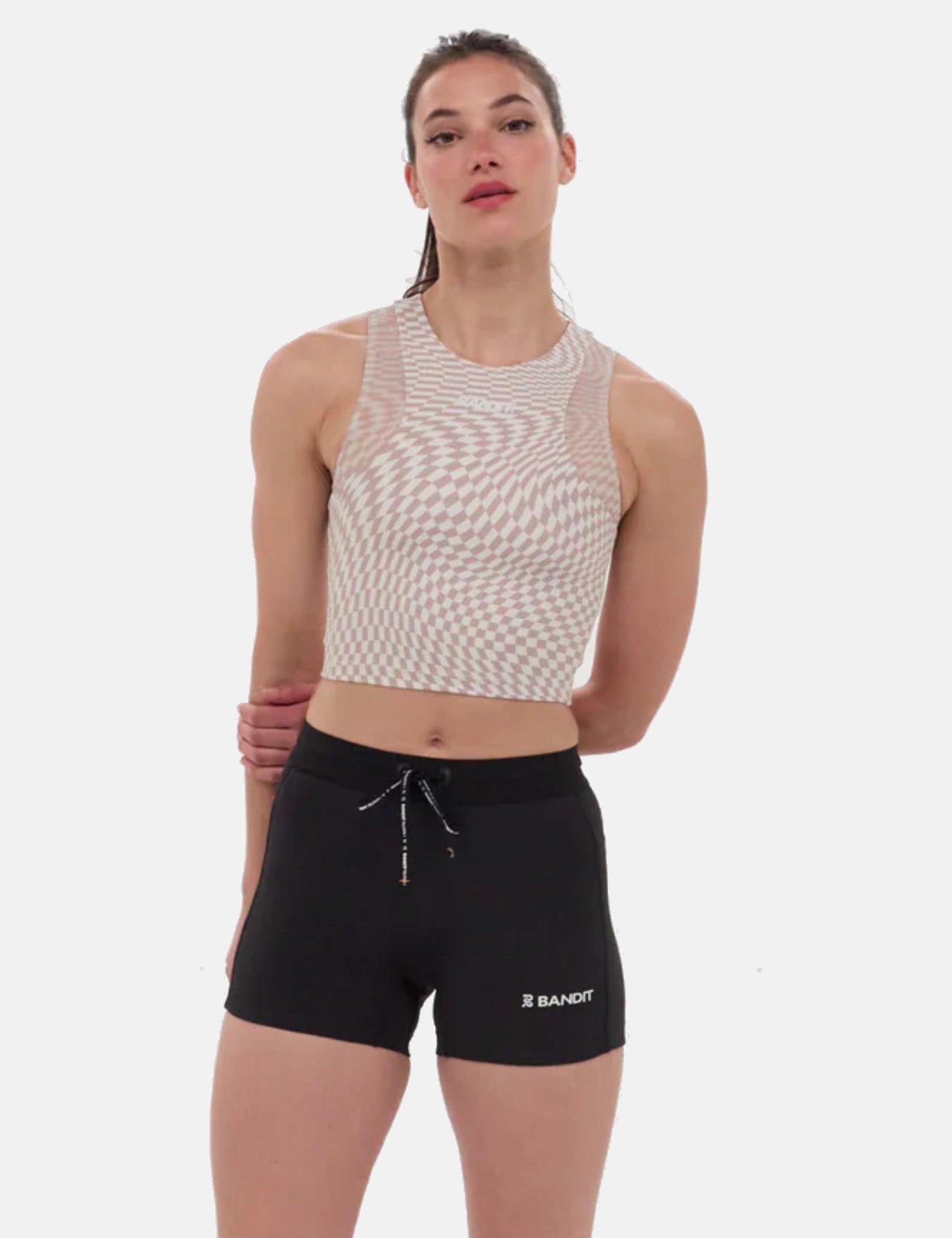 Bandit Women's Stamina Race Crop - Chalk w/ Cocoa