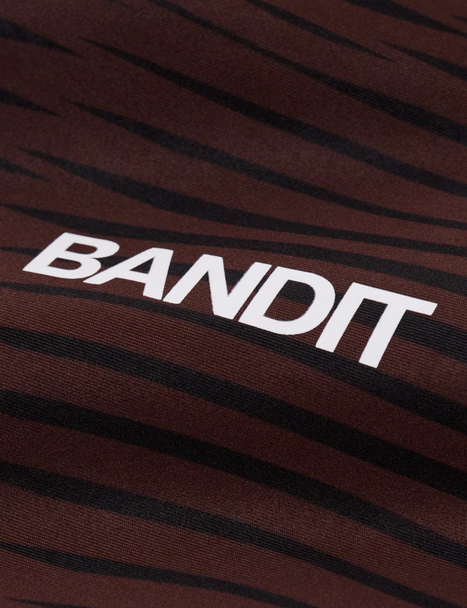 Bandit Women's Stamina Race Crop Top (Organic Stripe) - Cacao Brown