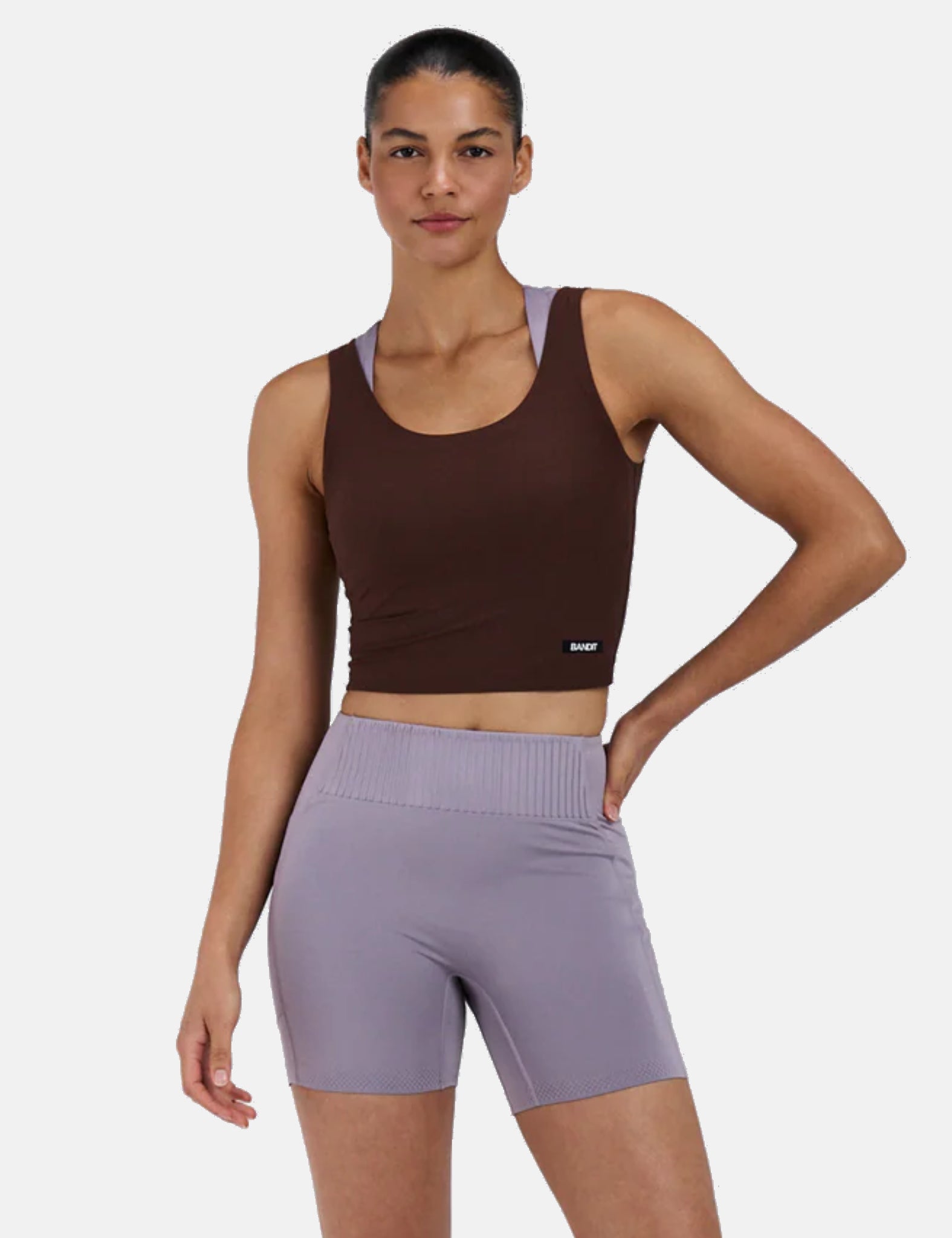 Bandit Women's Adapto Scoopneck Distance Tank - Cacao Brown