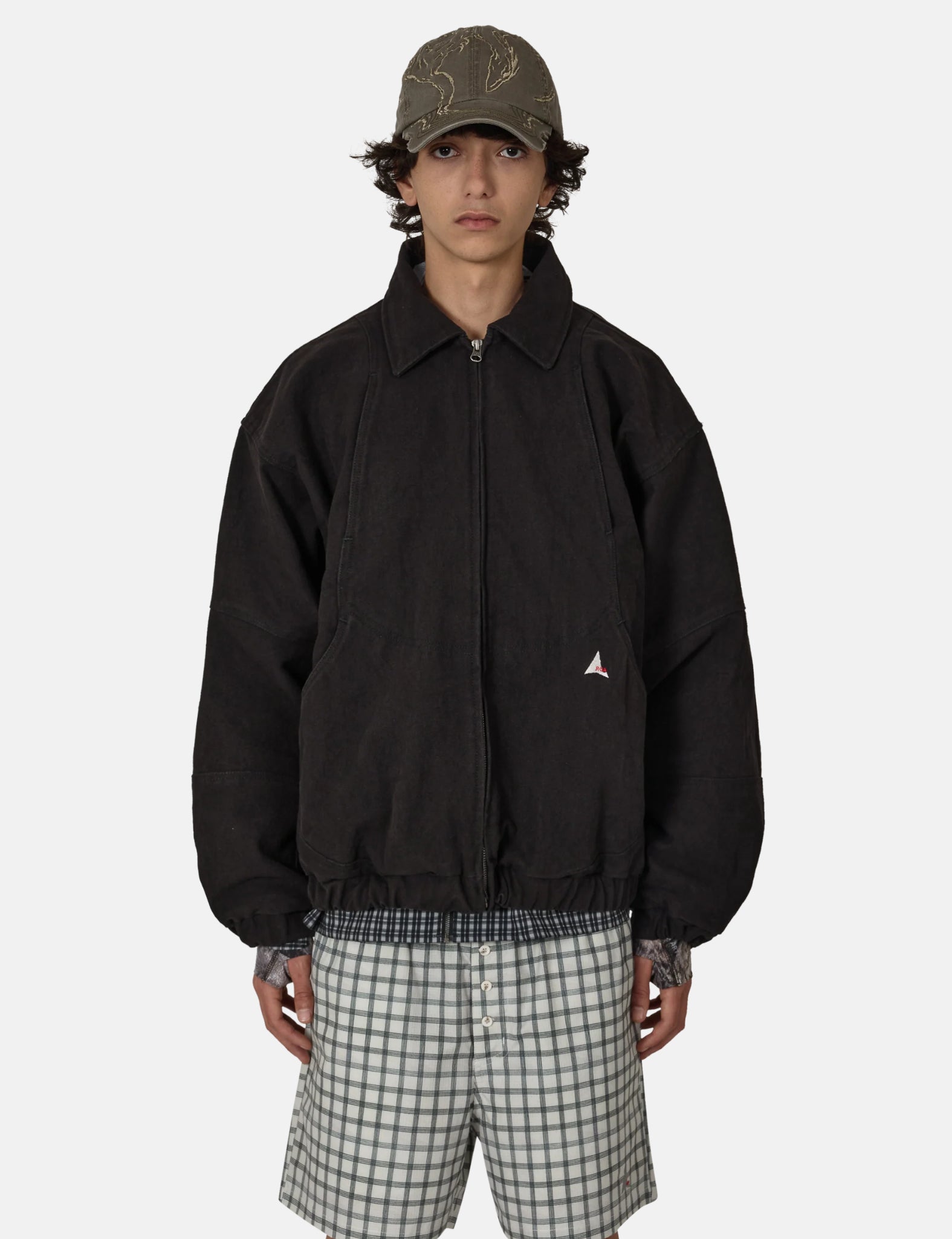 ROA Ash Canvas Jacket - Washed Black