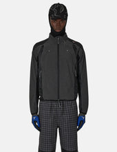 ROA Numb Pinstriped Hooded Wind Jacket - Black