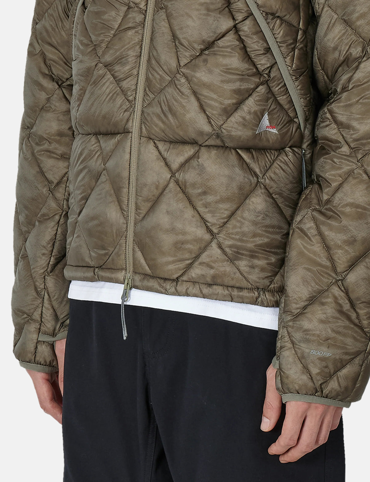 ROA Nuna 800 Fill Power Hooded Down Jacket - Sage Green
