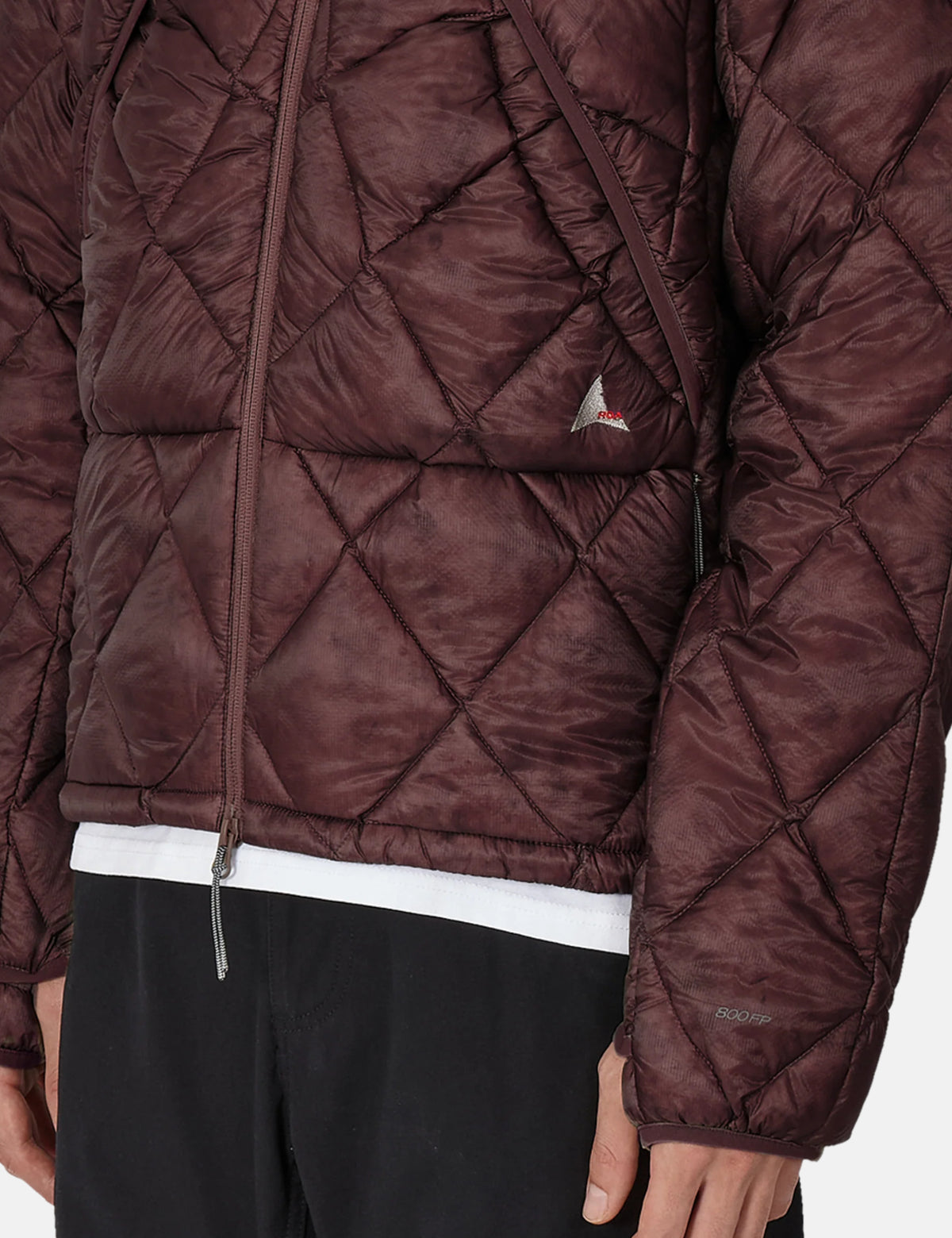 ROA Nuna 800 Fill Power Hooded Down Jacket - Burgundy