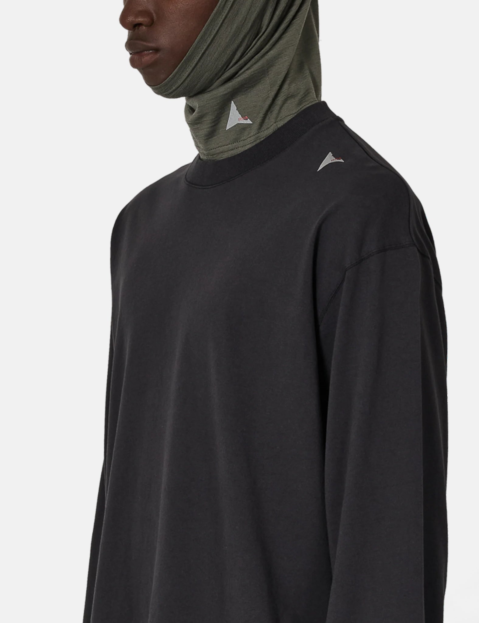 ROA Logo Long Sleeve - Washed Black — Benchmark