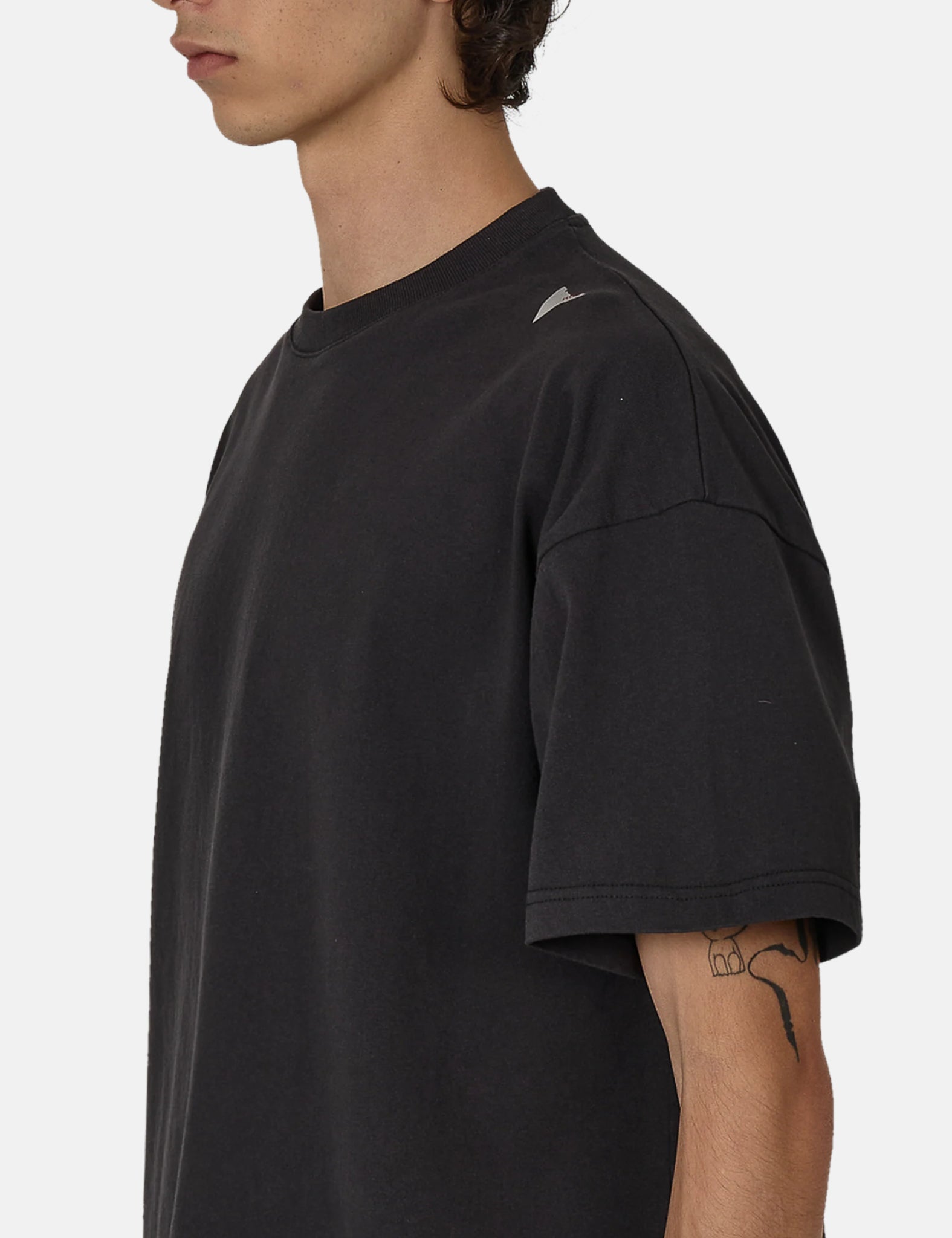 ROA Logo T Shirt - Washed Black