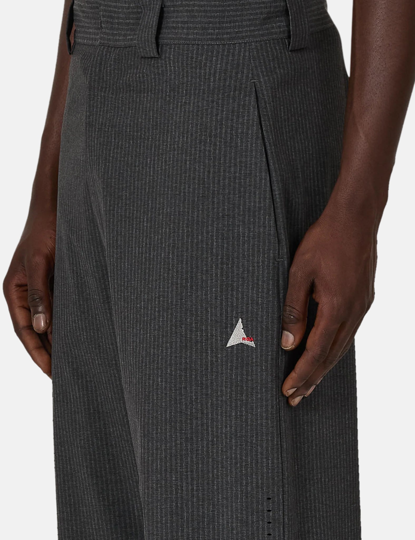 ROA Numb Pinstriped Packable Pants - Black | Benchmark
