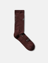 ROA Logo Biofil Socks - Burgundy/Graphite