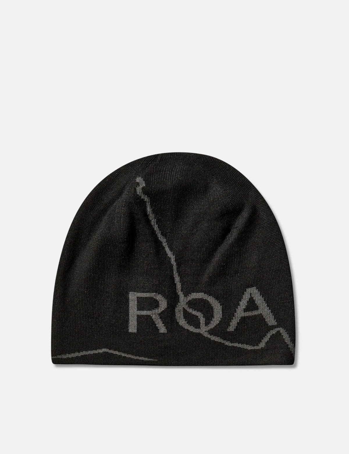 ROA Logo Wool Beanie Hat - Deep Black