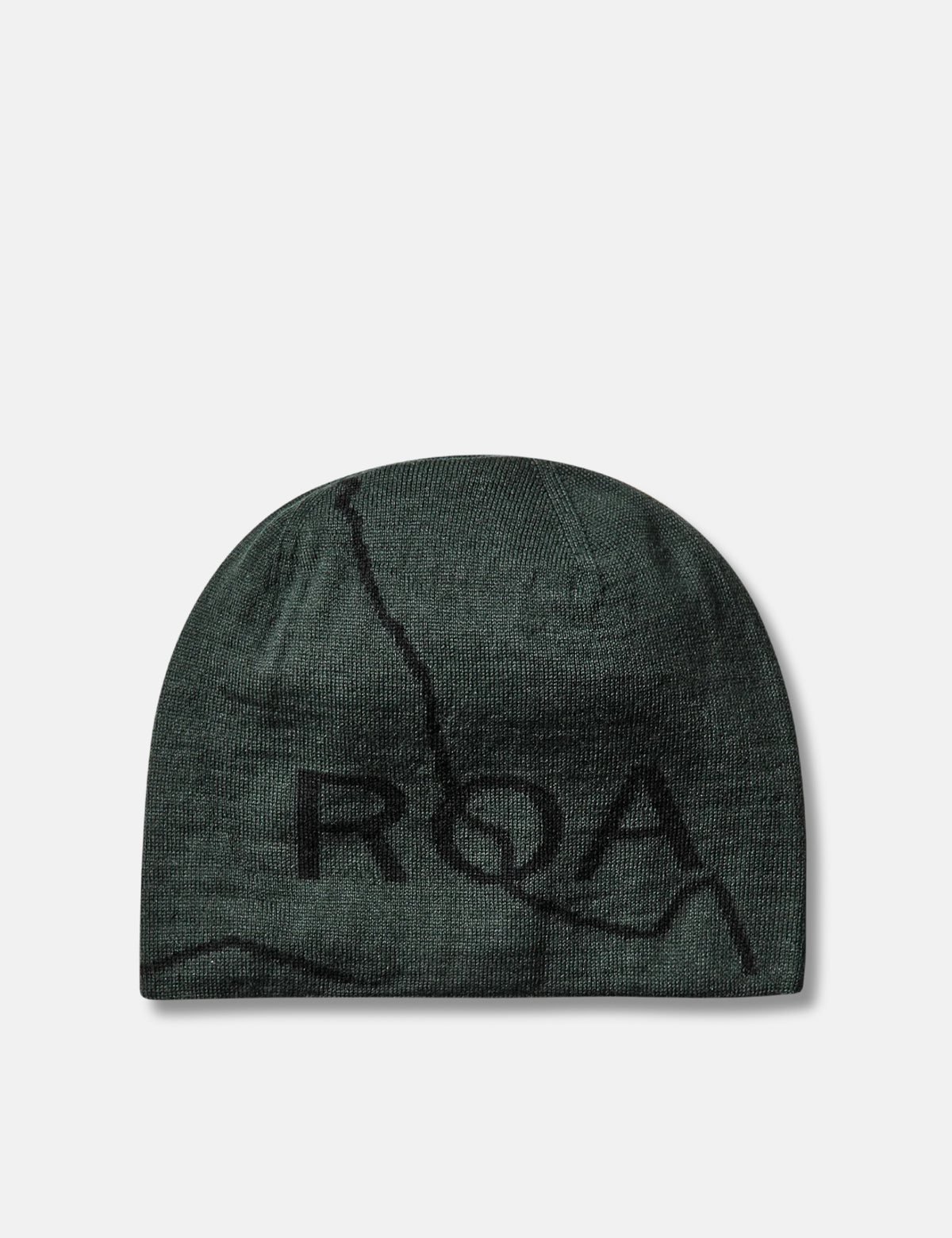 ROA Logo Wool Beanie Hat - Dark Green