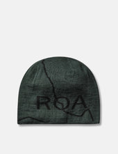 ROA Logo Wool Beanie Hat - Dark Green