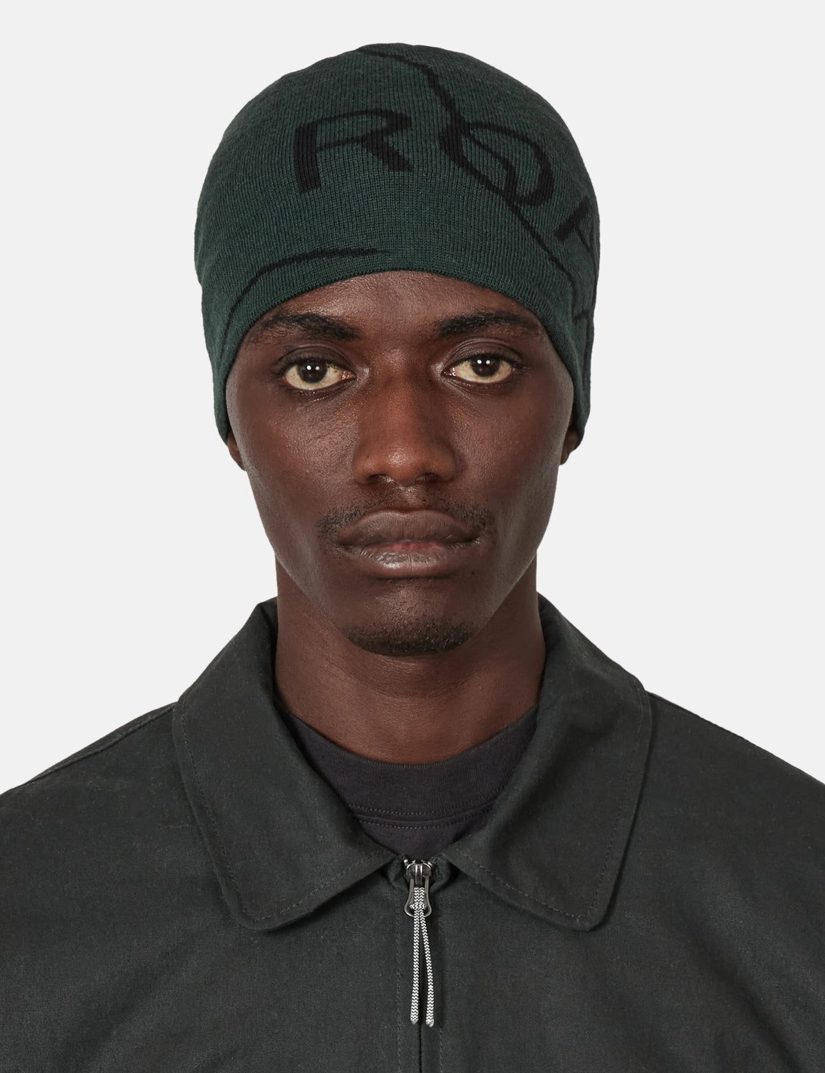 ROA Logo Wool Beanie Hat - Dark Green